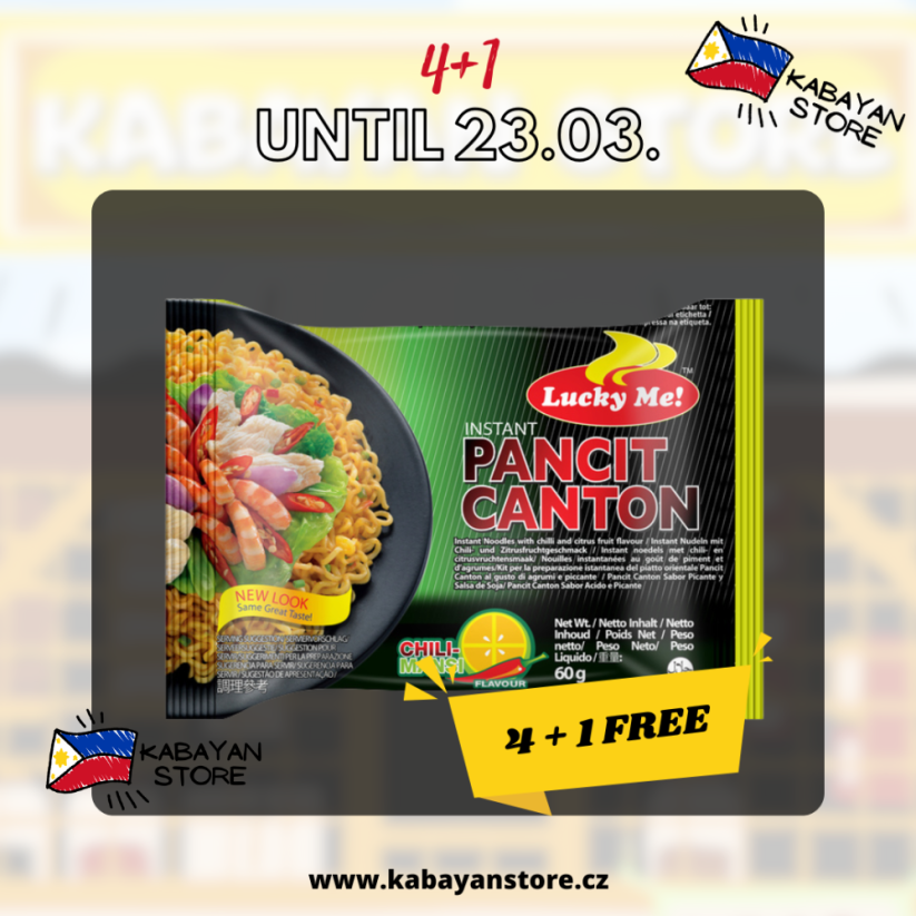 Instant Noodles Chilli-Mansi Pancit Canton 60 g | Lucky Me