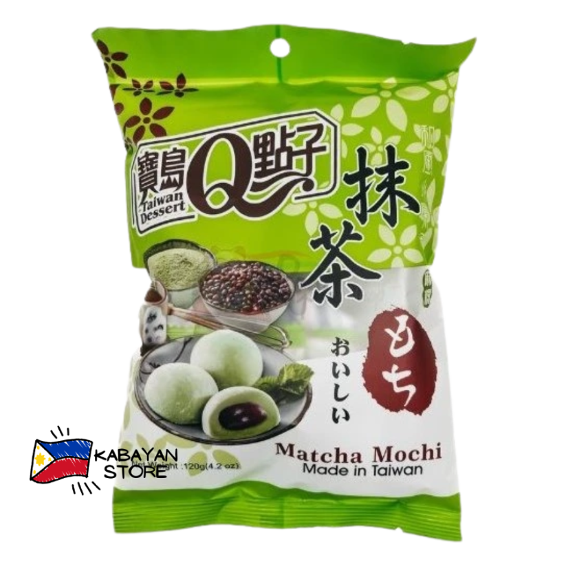 Mochi s příchutí matcha 120 g | Q Taiwan Dessert