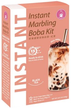 Instantní Boba Milk Tea s příchutí černého čaje 4 x 60 g | O's Bubble