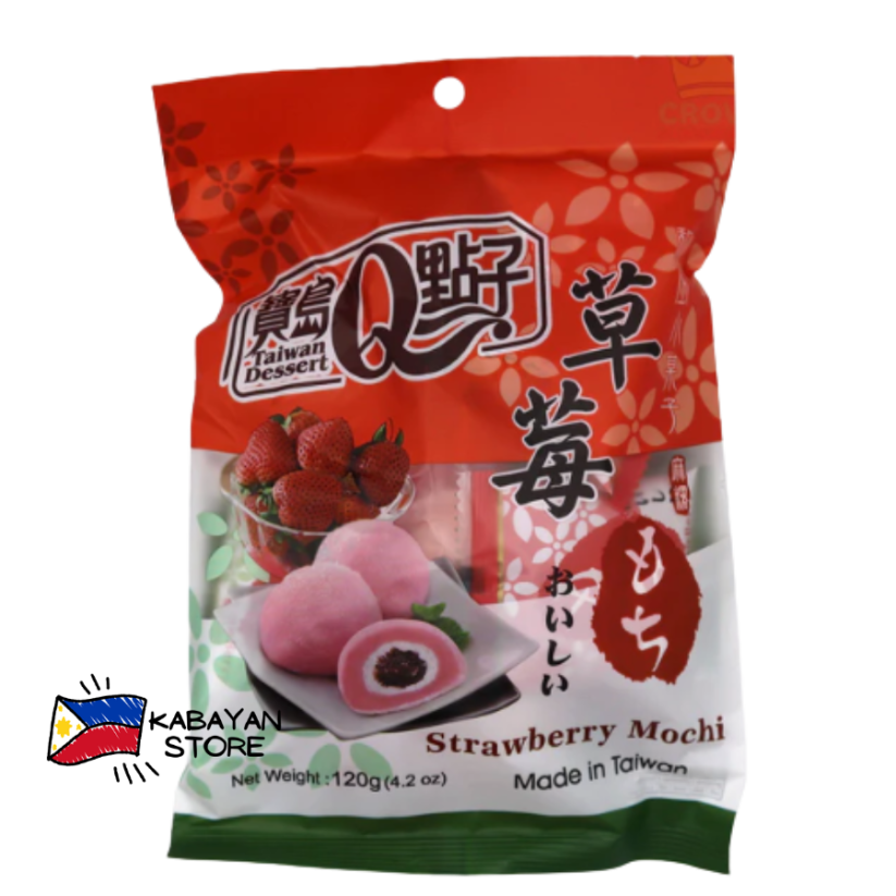 Mochi s příchutí jahody 120 g | Q Taiwan Dessert