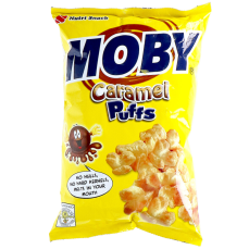 Kukuřičný snack s karamelovou příchutí Moby 90 g | Nutri Snack