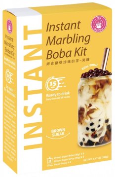Instantní Boba Milk Tea s příchutí třtinového cukru 4 x 60 g | O's Bubble