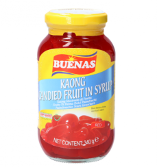 Palmové ovoce Kaong v sirupu červené 340 g | Buenas