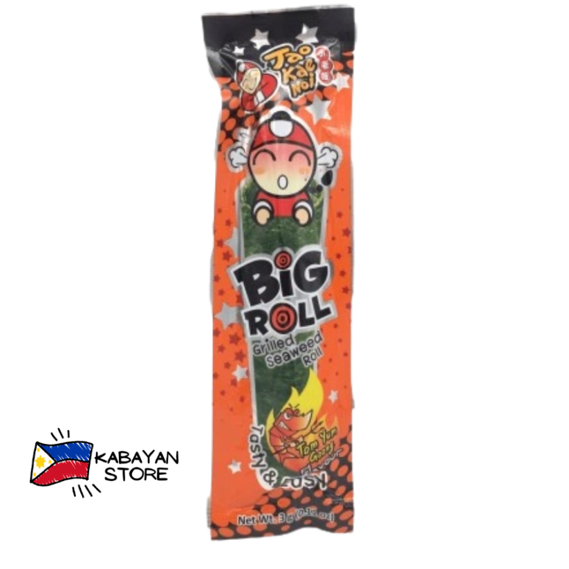 Big Roll Grilled Seaweed Roll Tom Yum Goong Flavour 3 g | Taokaenoi