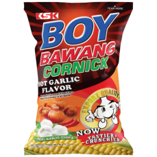 Cornick Fried Corn Snack Hot Garlic Flavor 90 g | Boy Bawang