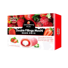 Mochi s dvojitou mléčnou náplní jahody 180 g | Bamboo House