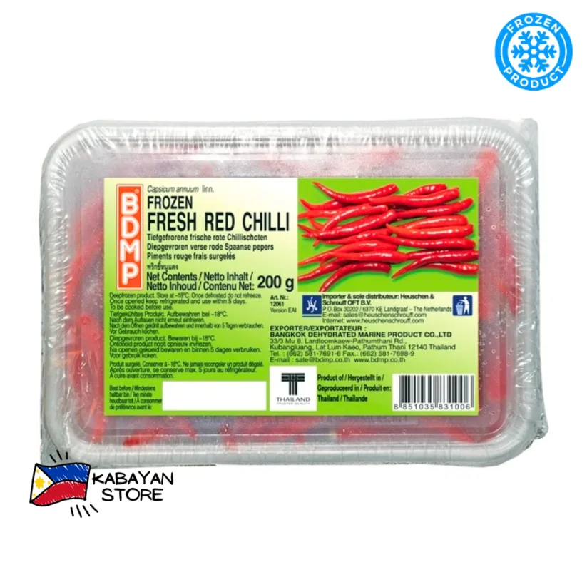 Chilli červené čerstvé zamražené 200 g | BDMP