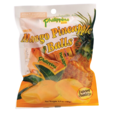 Dried Mango & Pineapple Balls 100 g | Philippine Brand