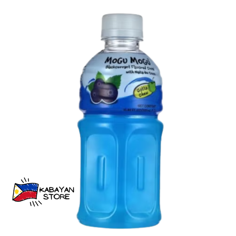 Blackcurrant Flavored Drink with Nata de Coco 320 ml | Mogu Mogu