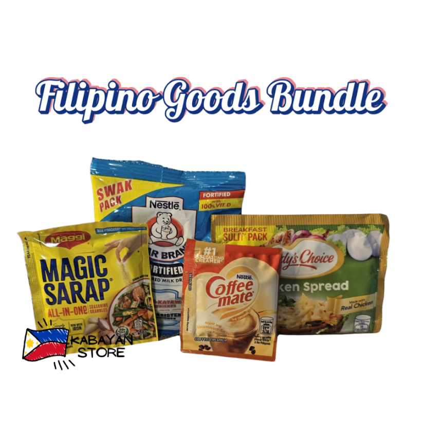 Filipino package: Coffee Mate & Bear Brand & Magic Sarap & Chicken Spread