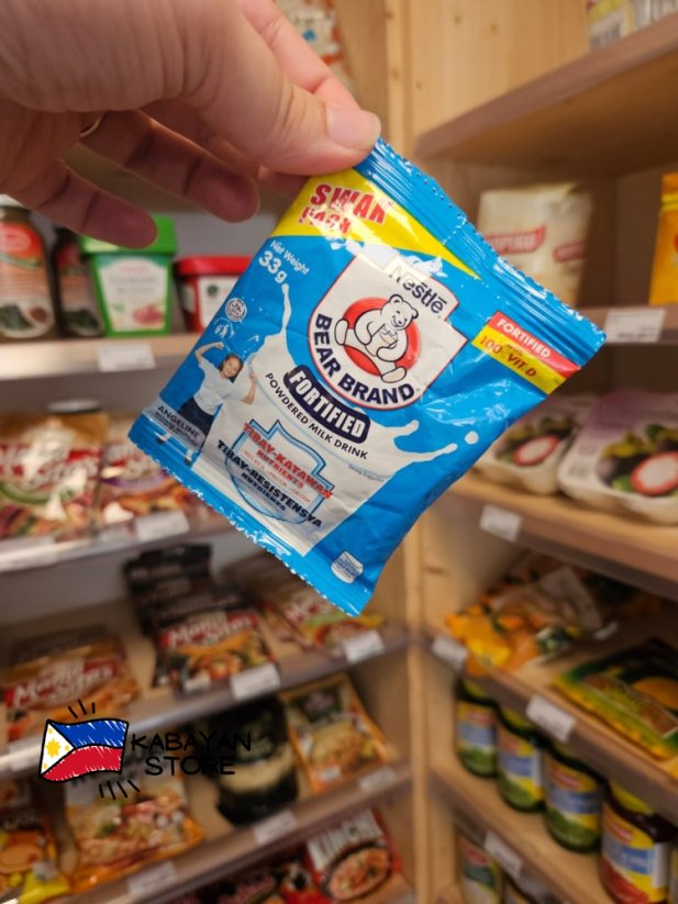 Filipino package: Coffee Mate & Bear Brand & Magic Sarap & Chicken Spread