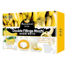 Mochi s příchutí banánu a dvojitou náplní 180 g | Bamboo House