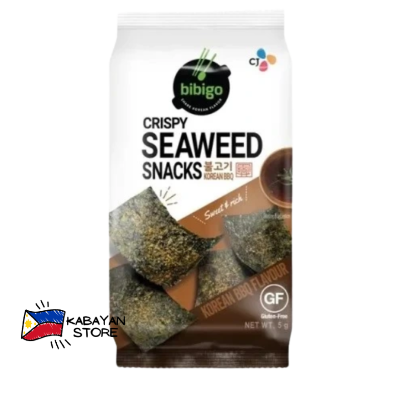 Crispy seaweed snack BBQ flavour 5 g | Bibigo