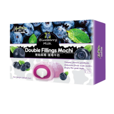 Double Fillings Mochi Blueberry Milk 180 g | Bamboo House